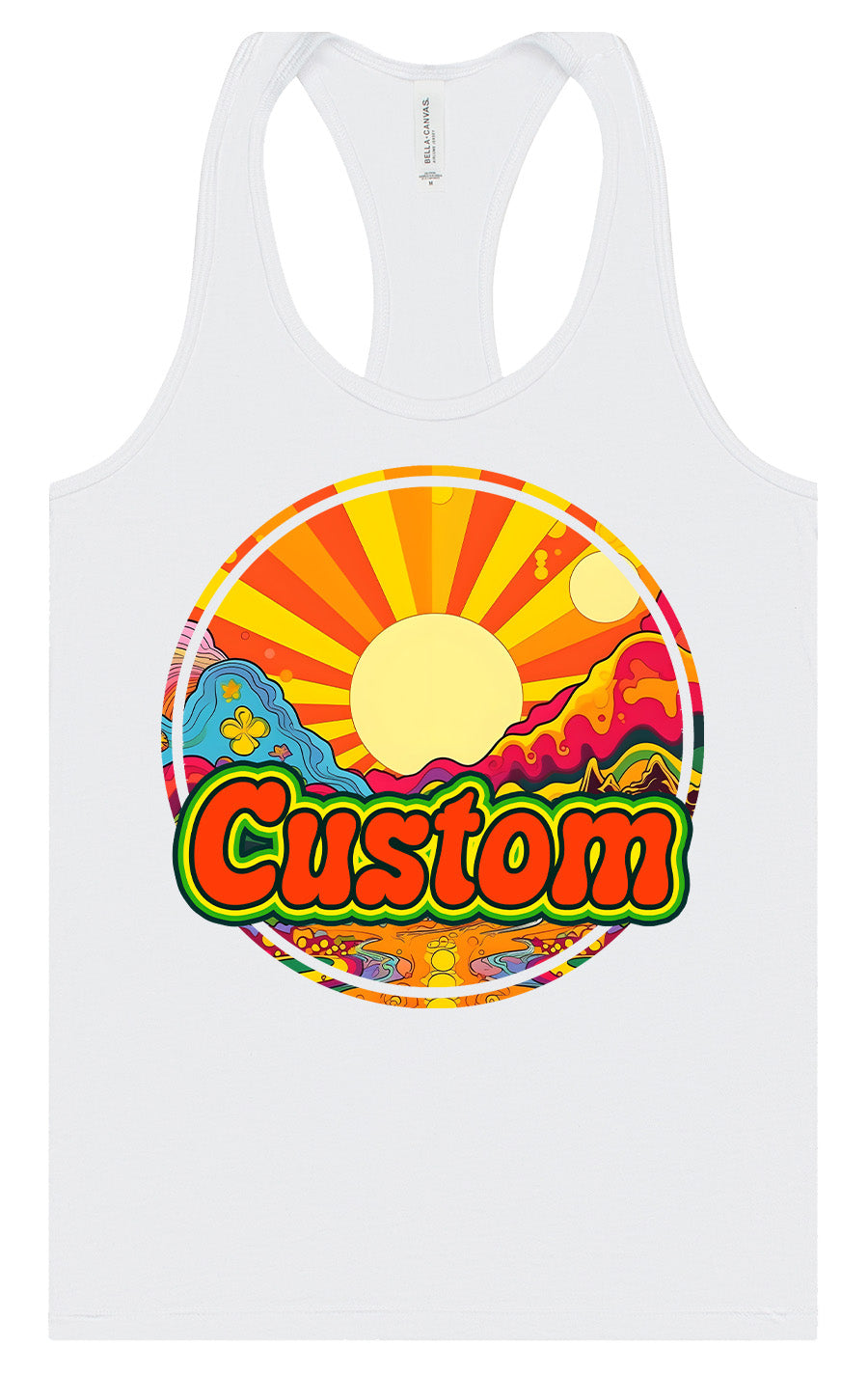 Custom Mellow Mountain Women's Racerback Tank