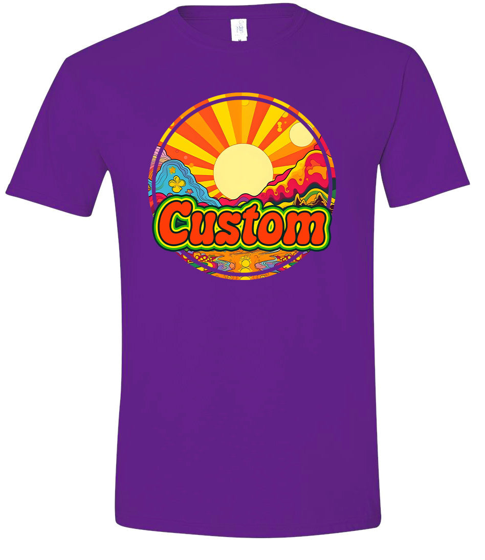 Custom Mellow Mountain Adult Gildan Soft Shirt