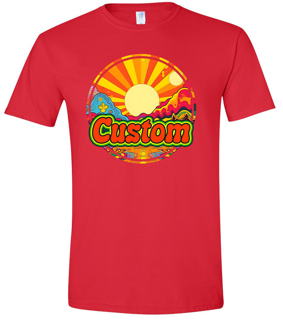 Custom Mellow Mountain Adult Gildan Soft Shirt