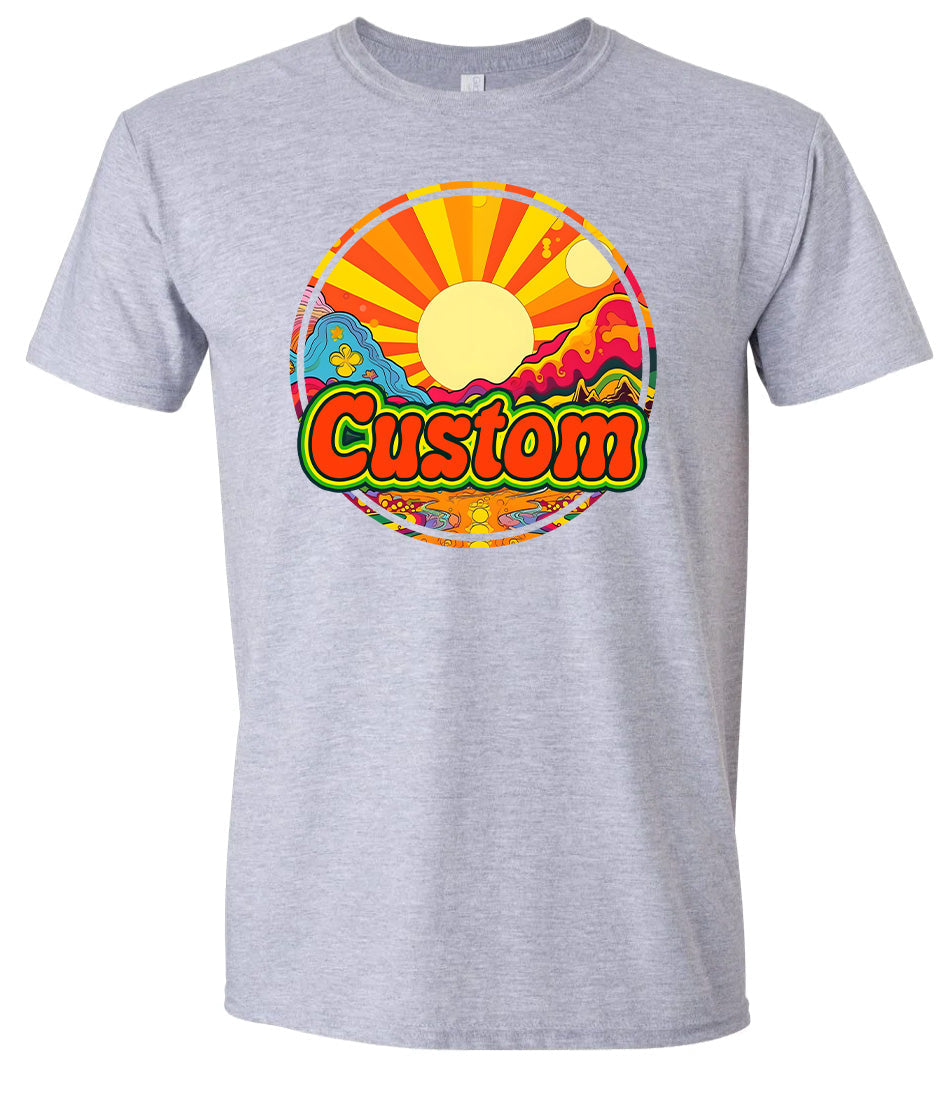 Custom Mellow Mountain Adult Gildan Soft Shirt