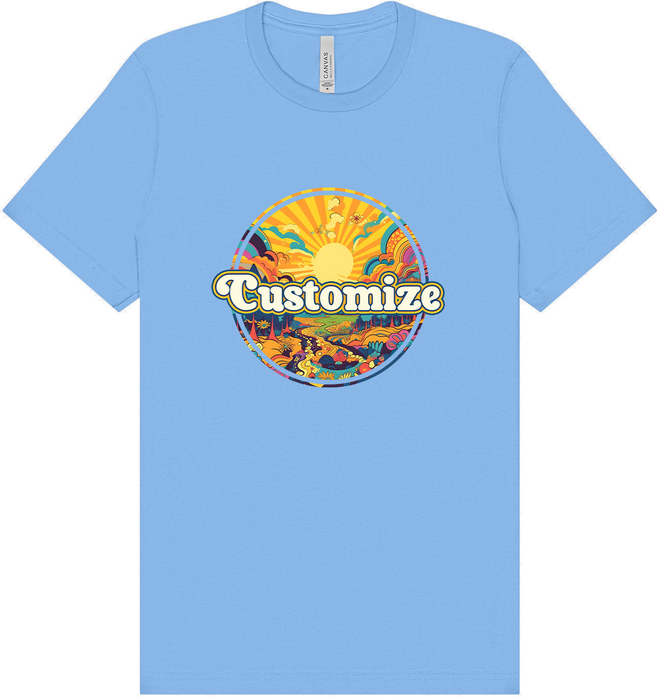 Custom Trippy Peaks Adult Bella Canvas Shirt