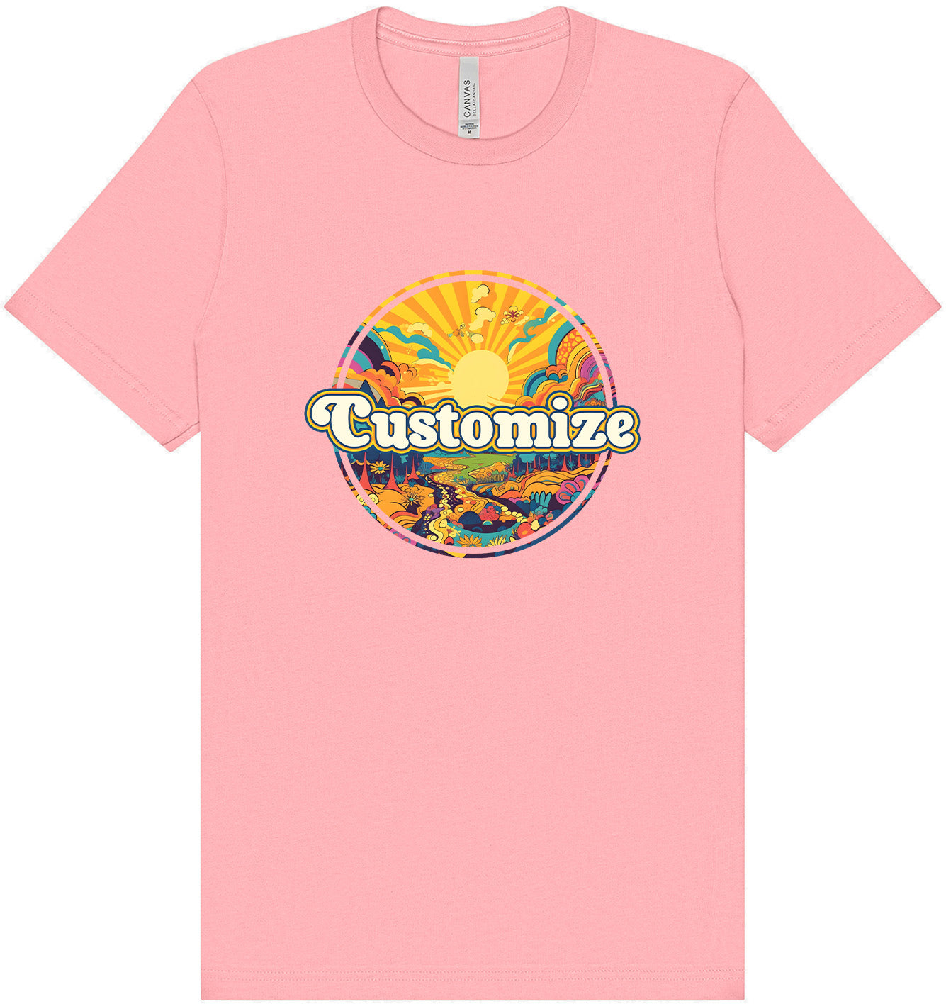 Custom Trippy Peaks Adult Bella Canvas Shirt
