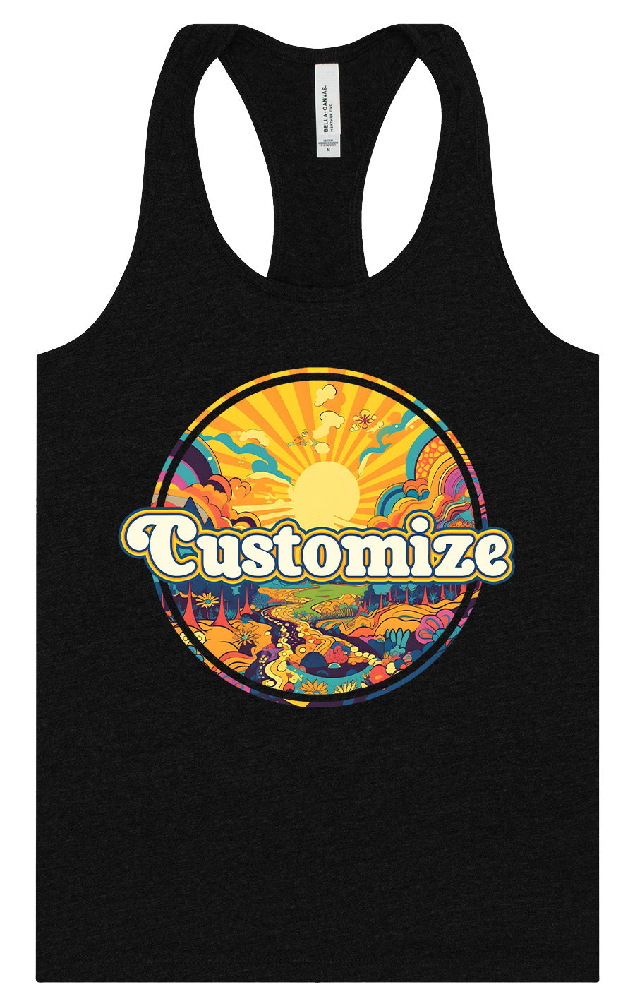 Custom Trippy Peaks Women's Racerback Tank