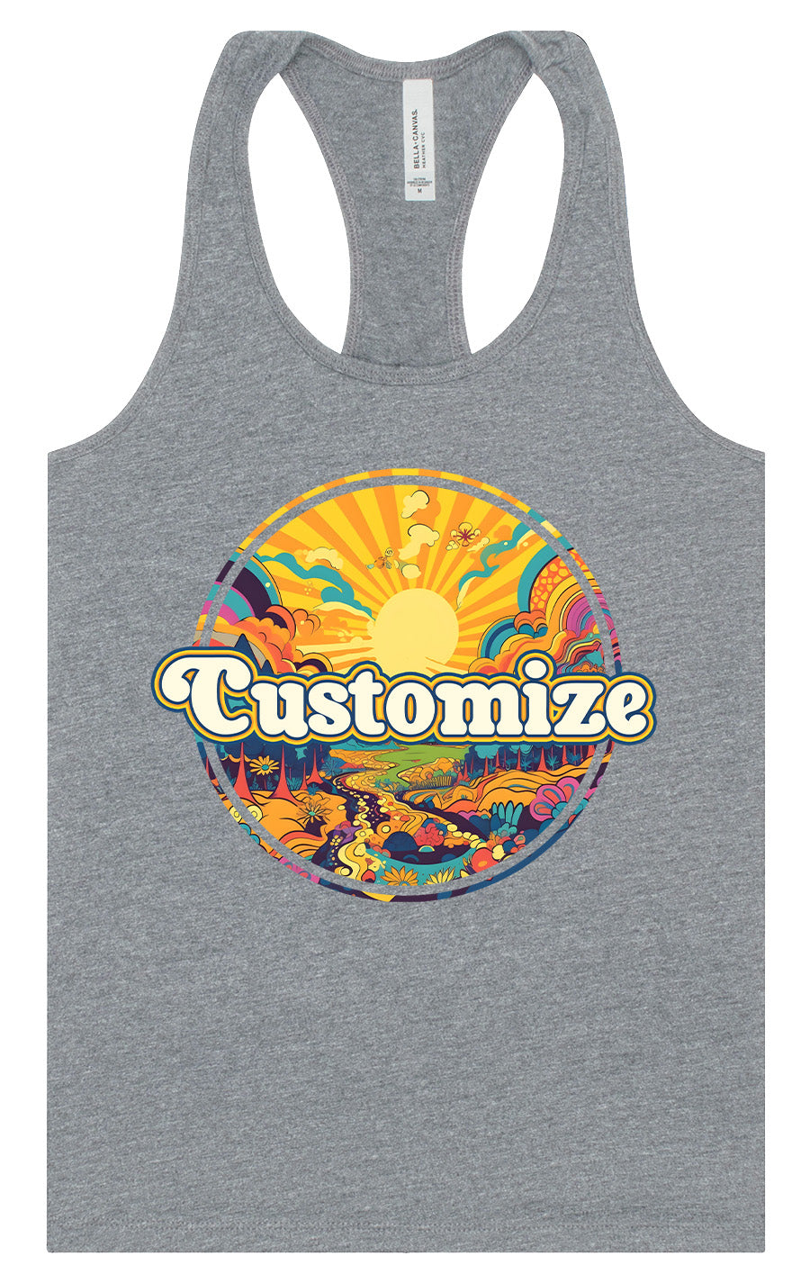 Custom Trippy Peaks Women's Racerback Tank
