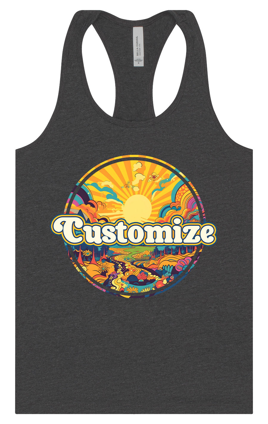Custom Trippy Peaks Women's Racerback Tank