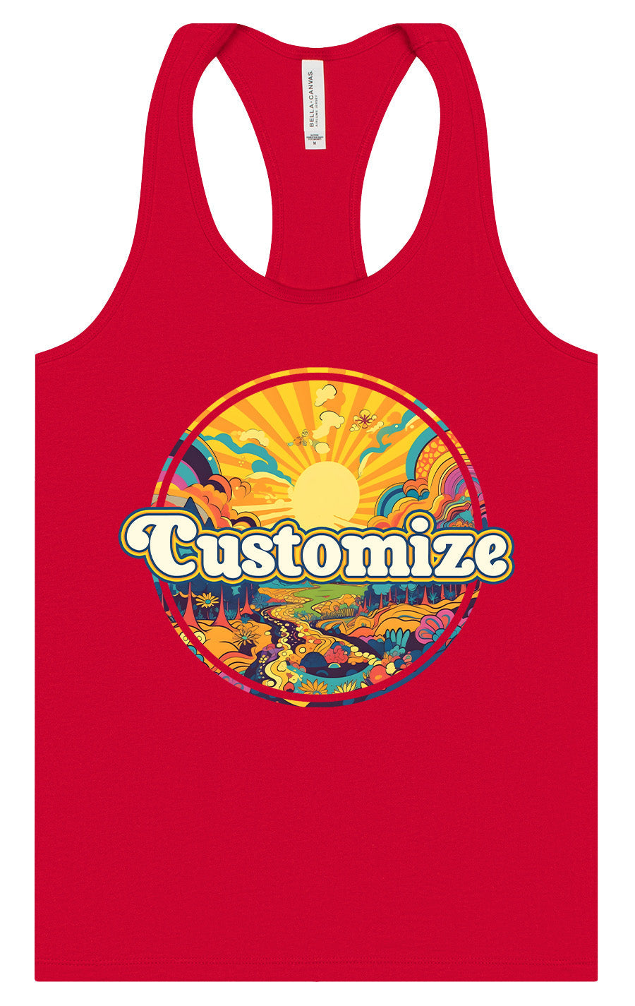 Custom Trippy Peaks Women's Racerback Tank