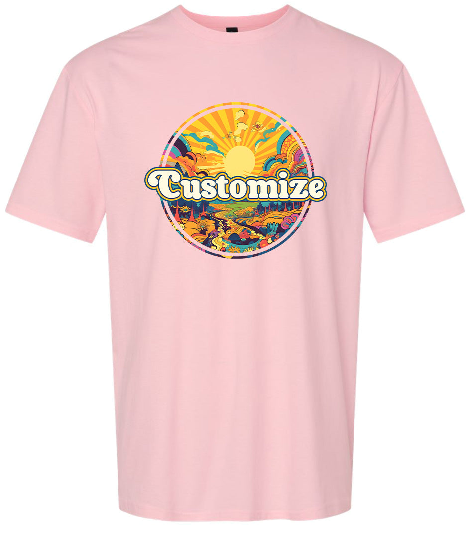Custom Trippy Peaks Children's Gildan Soft Shirt