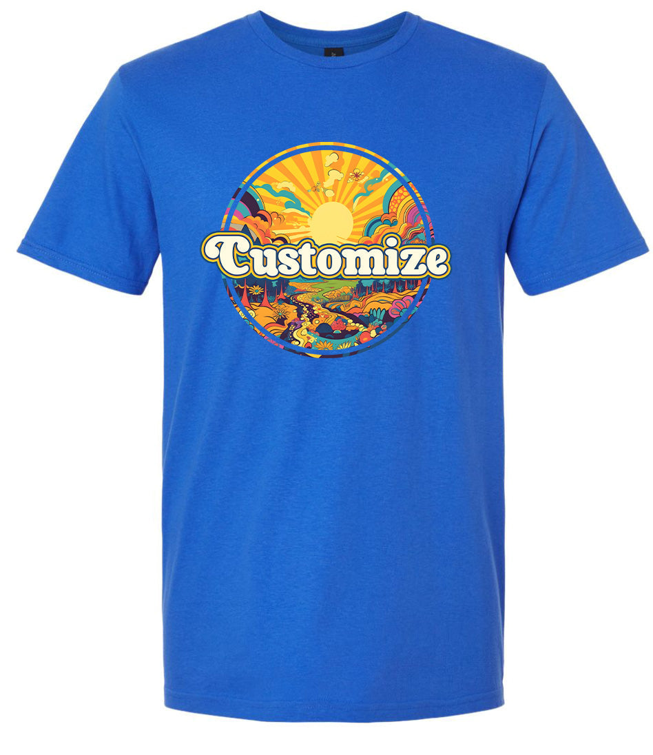 Custom Trippy Peaks Children's Gildan Soft Shirt