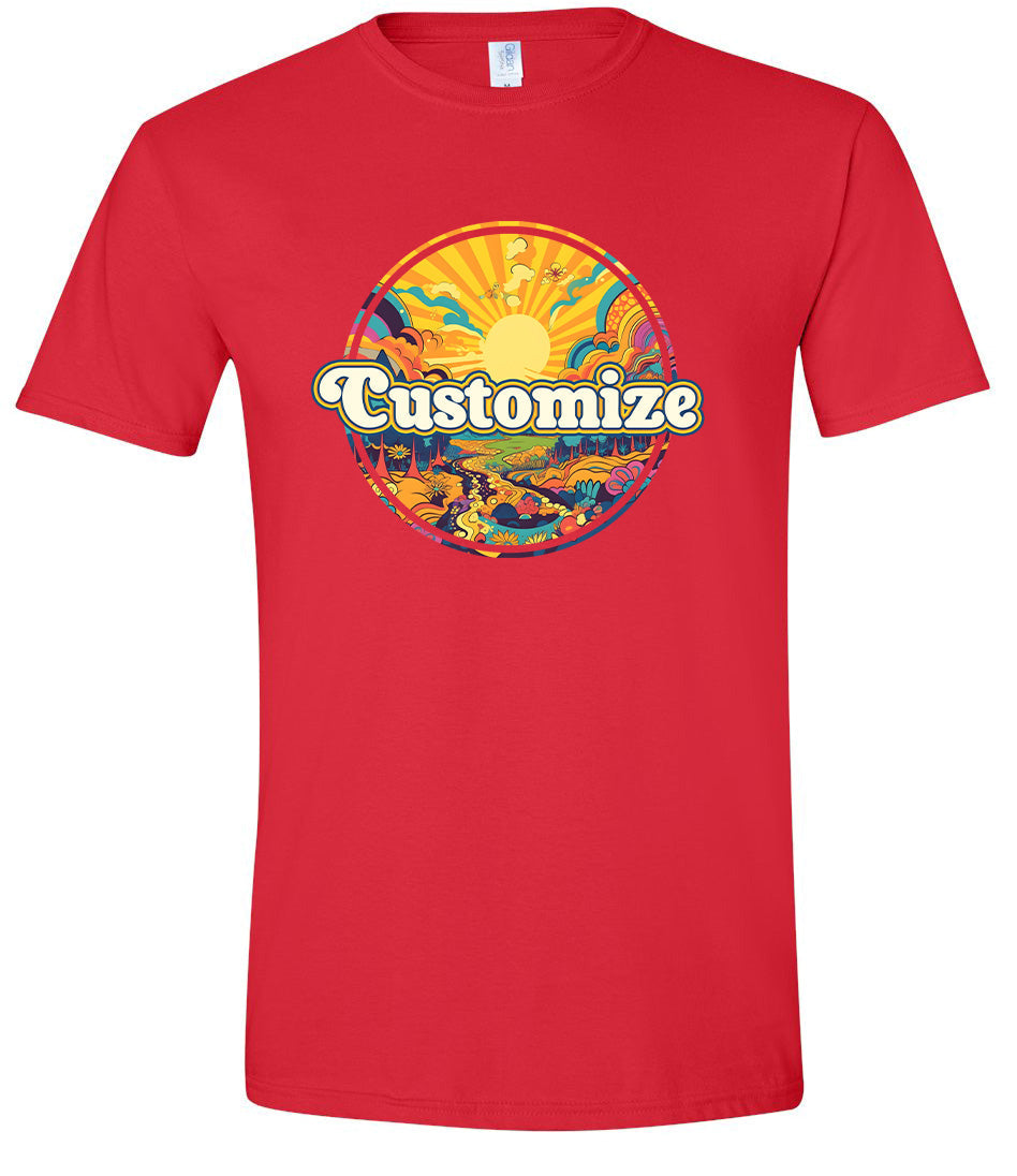 Custom Trippy Peaks Children's Gildan Soft Shirt