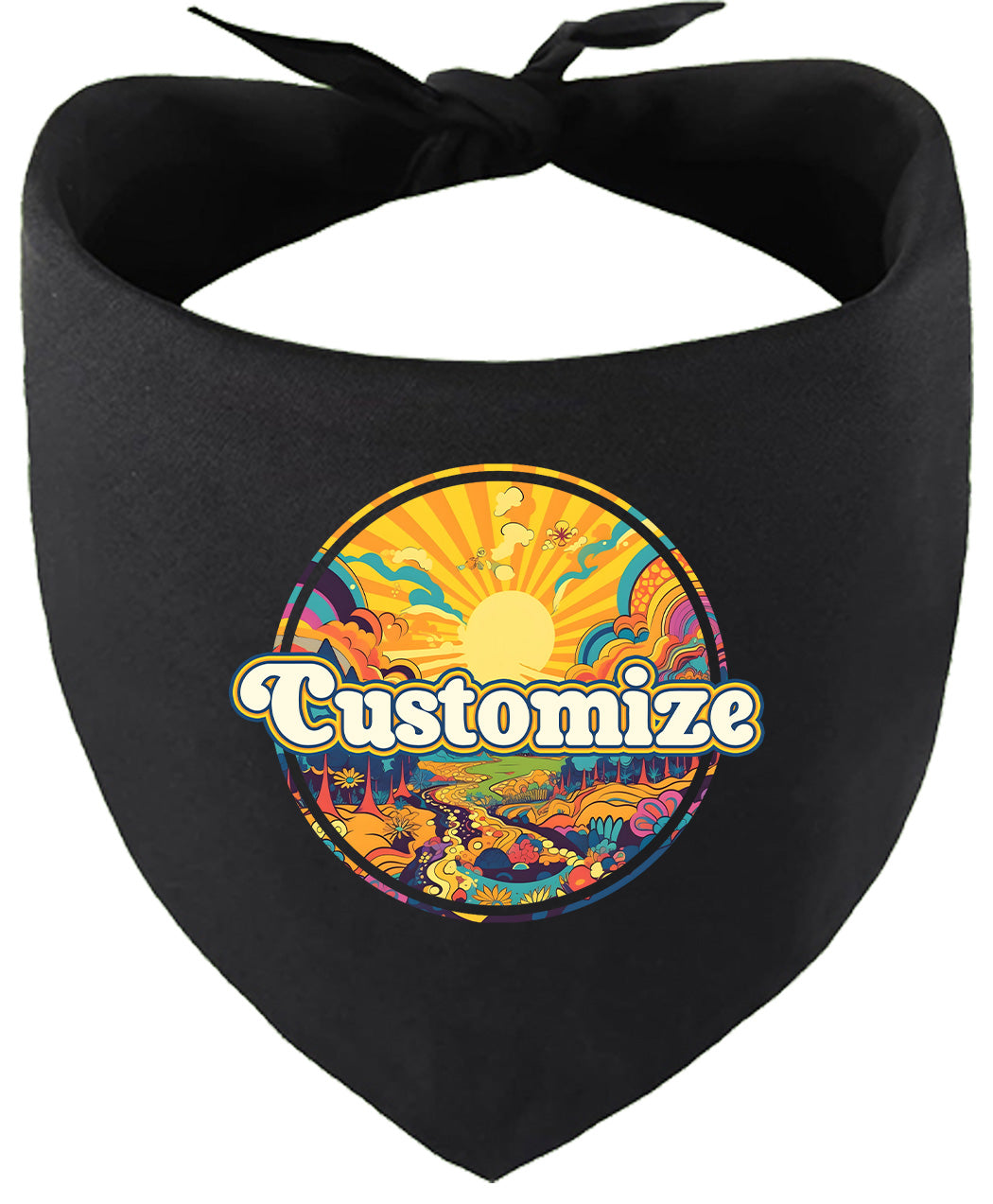 Custom Trippy Peaks Pet Bandana