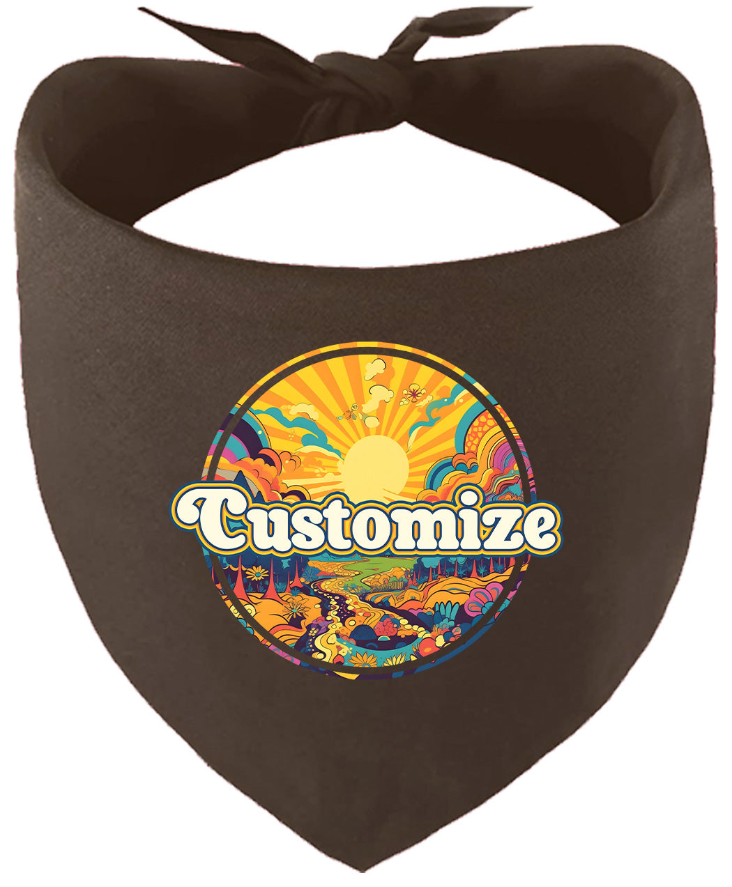 Custom Trippy Peaks Pet Bandana