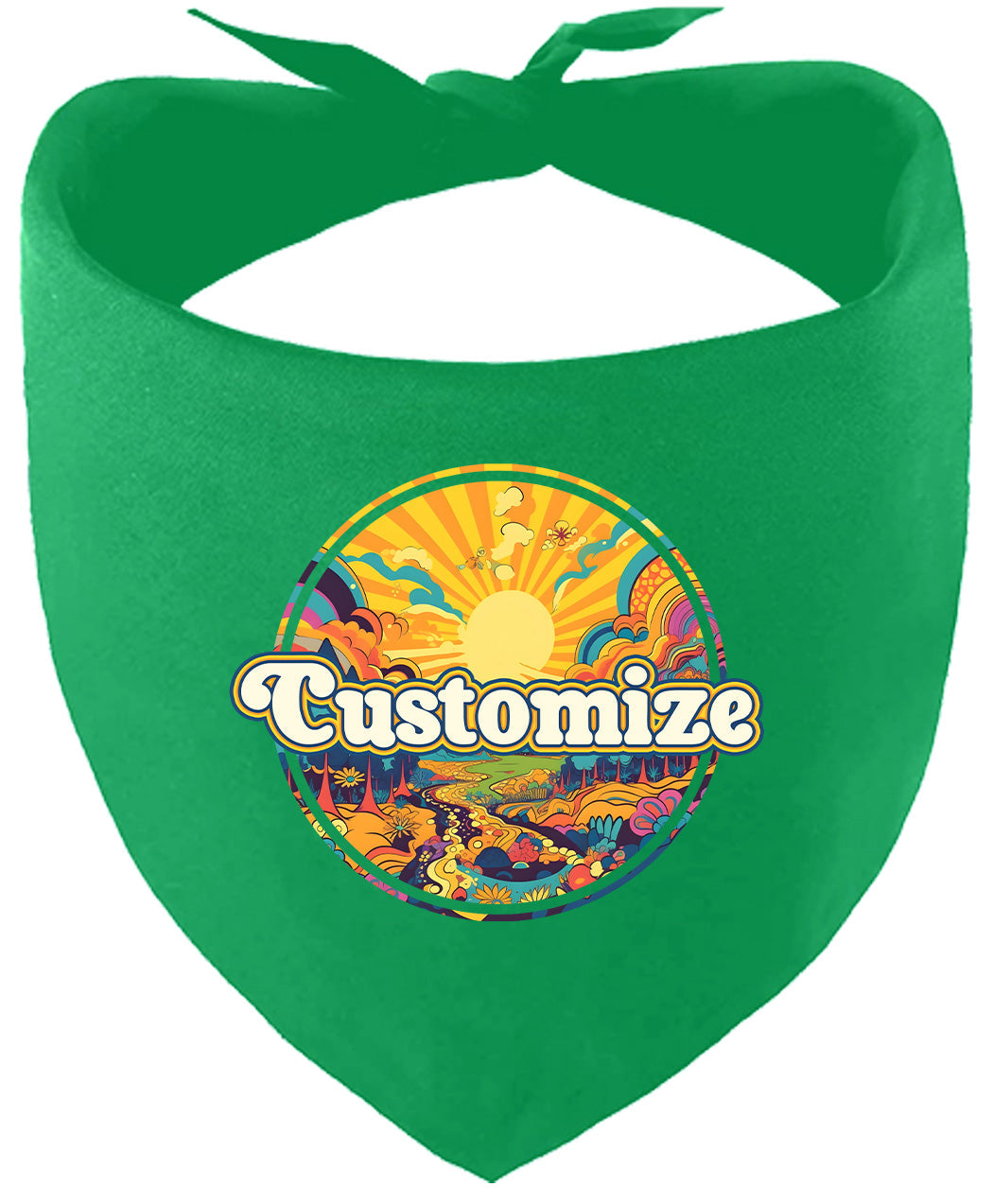 Custom Trippy Peaks Pet Bandana