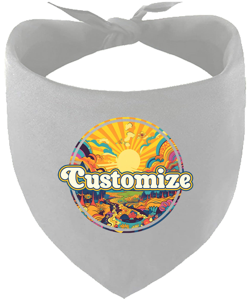 Custom Trippy Peaks Pet Bandana