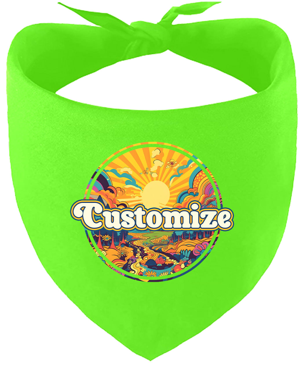 Custom Trippy Peaks Pet Bandana