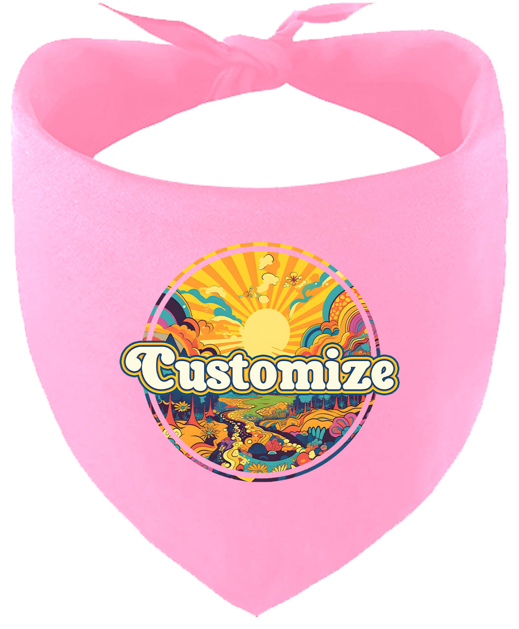 Custom Trippy Peaks Pet Bandana
