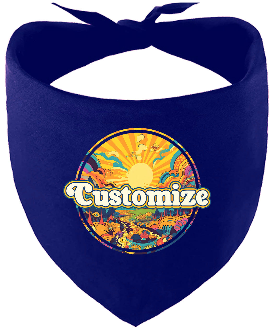 Custom Trippy Peaks Pet Bandana