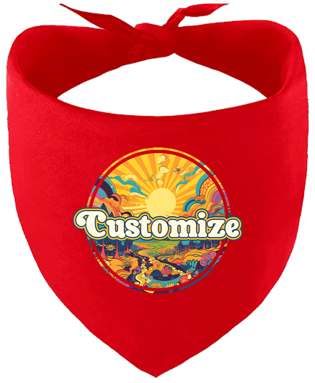 Custom Trippy Peaks Pet Bandana