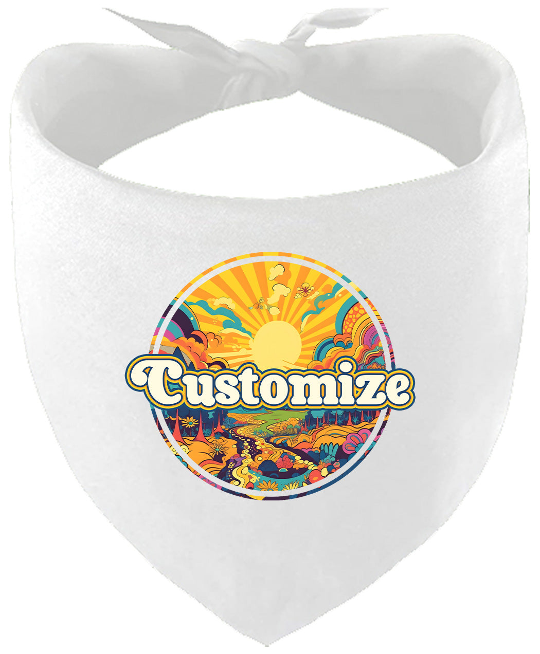 Custom Trippy Peaks Pet Bandana