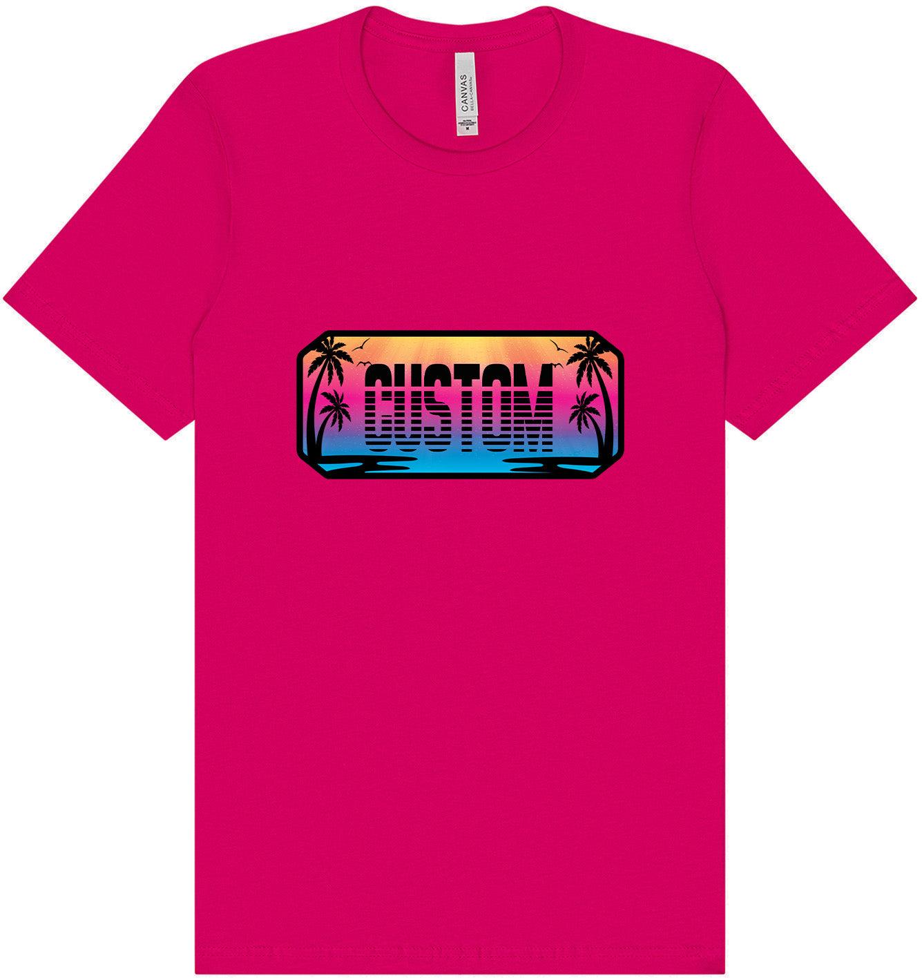 Custom Beach Shades Adult Bella Canvas Shirt