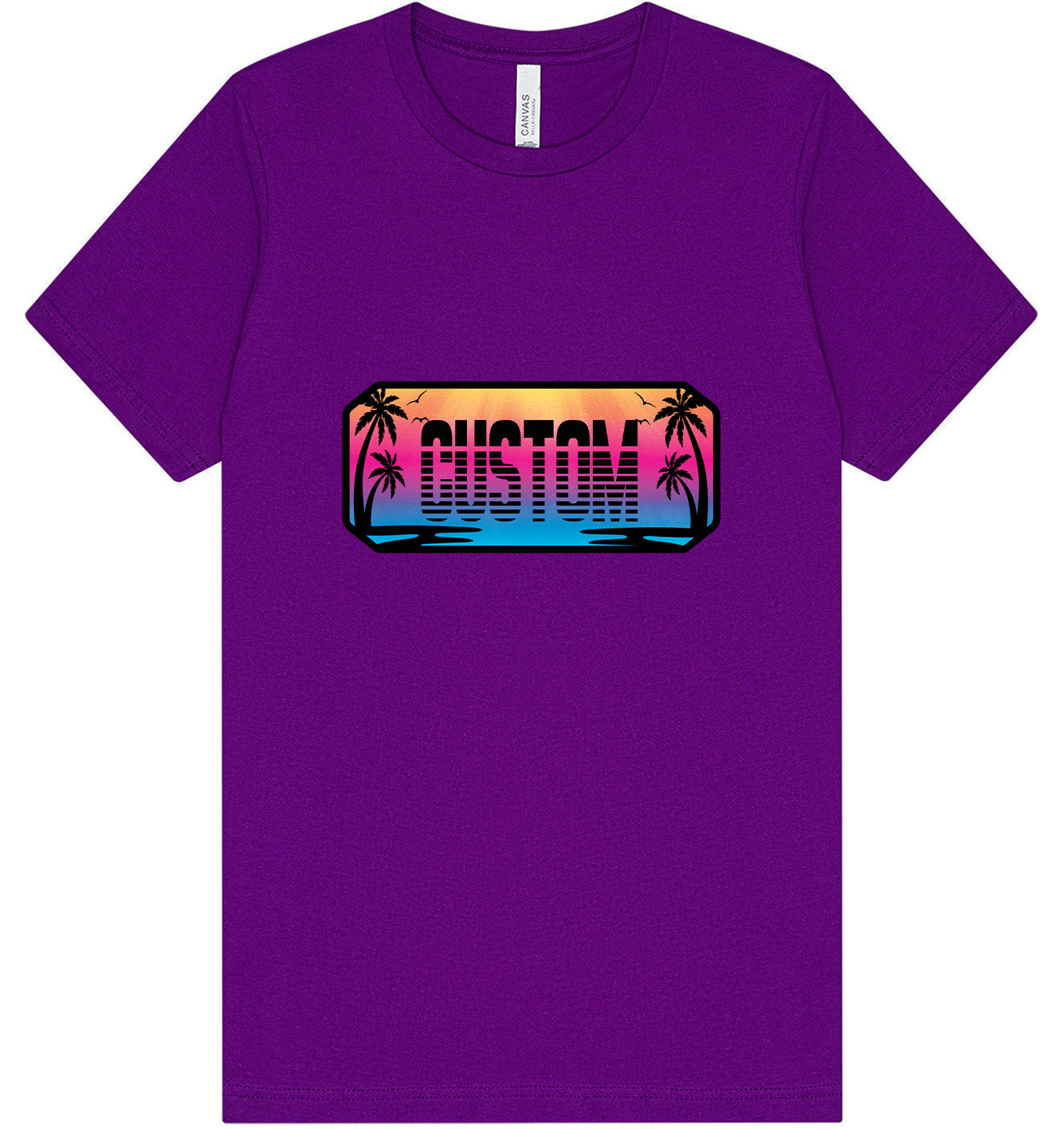 Custom Beach Shades Adult Bella Canvas Shirt