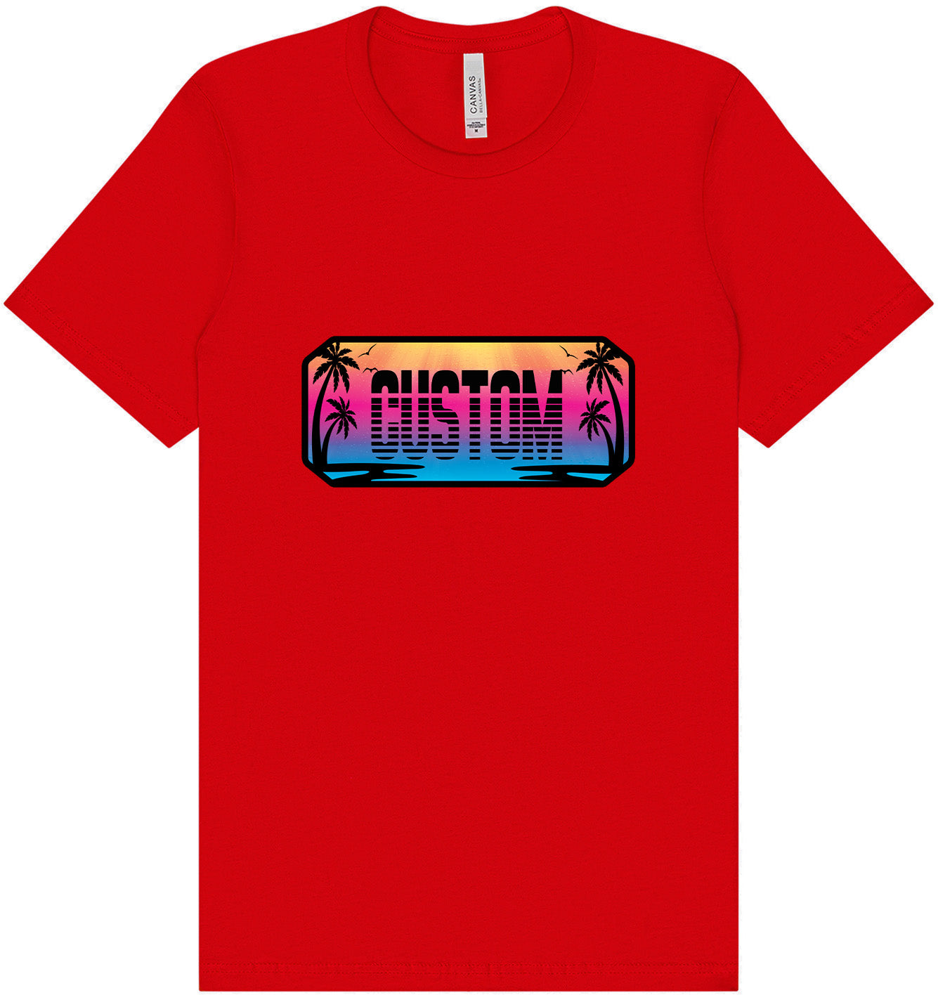 Custom Beach Shades Adult Bella Canvas Shirt