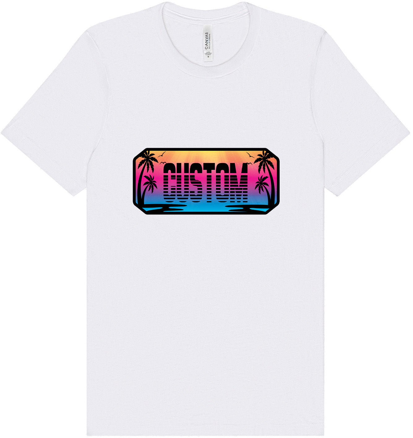 Custom Beach Shades Adult Bella Canvas Shirt