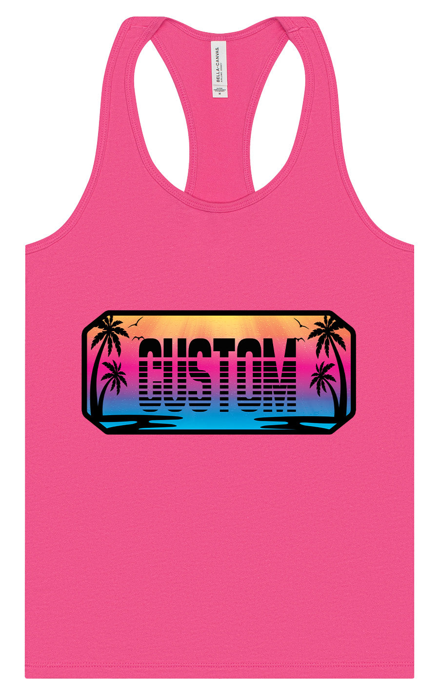 Custom Beach Shades Women's Racerback Tank