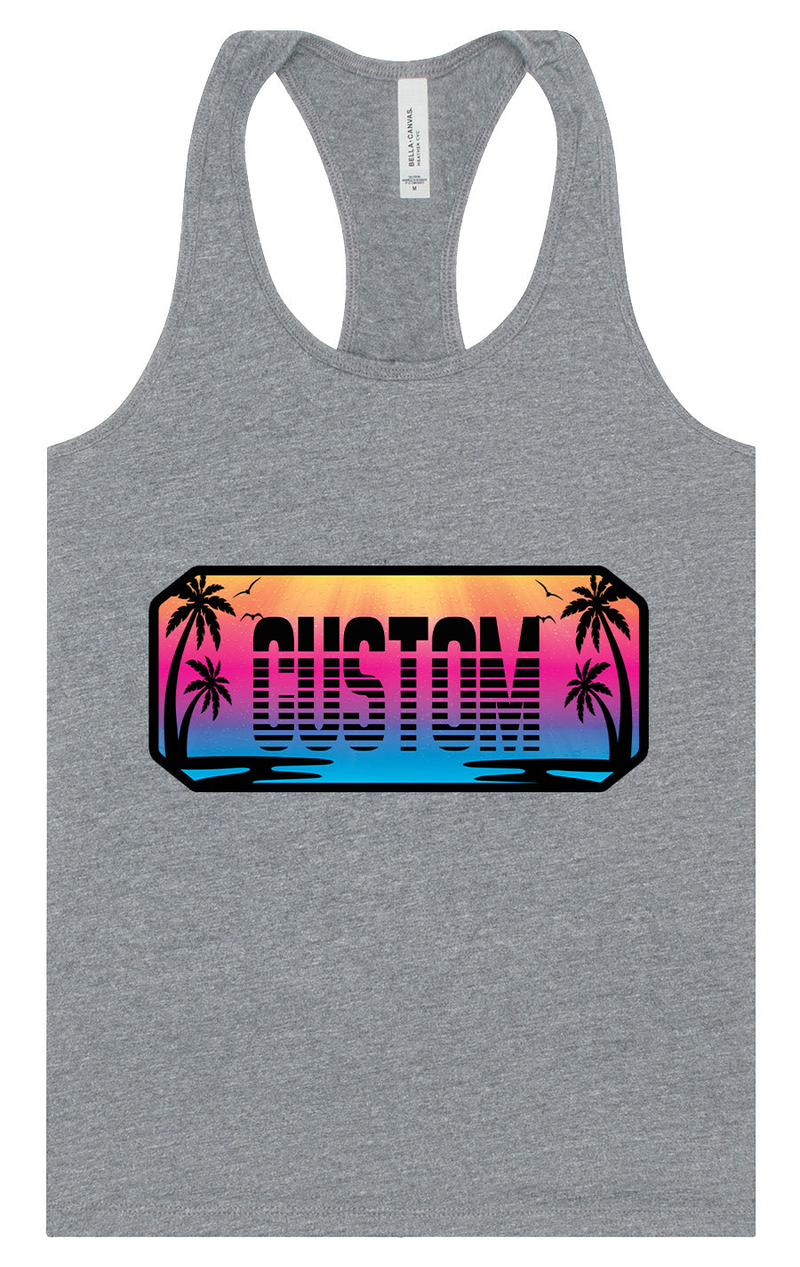 Custom Beach Shades Women's Racerback Tank