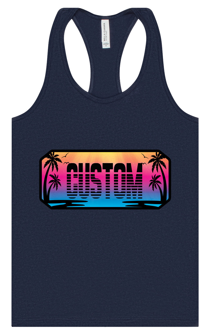 Custom Beach Shades Women's Racerback Tank