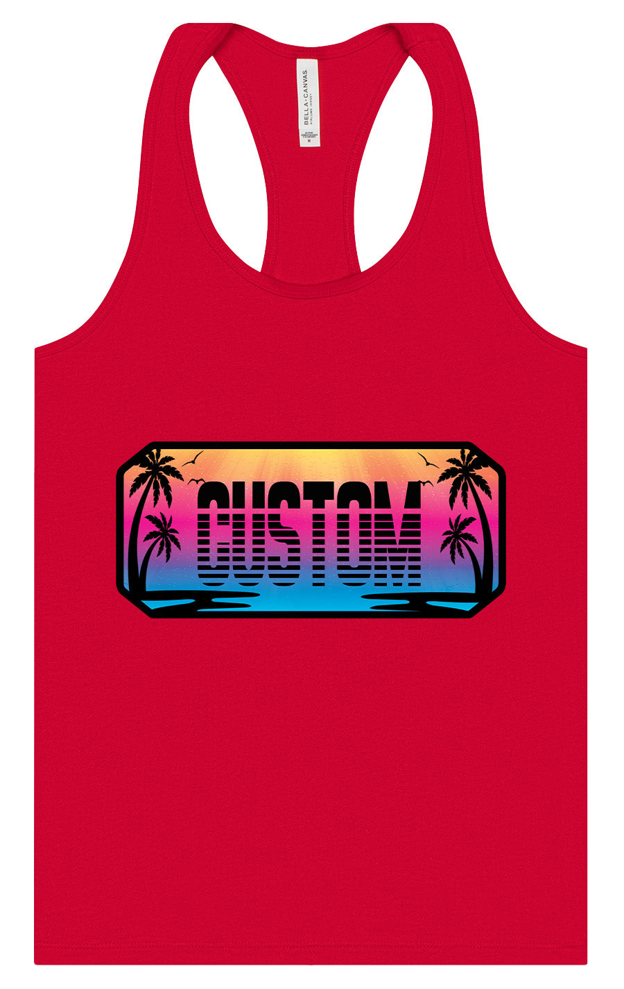 Custom Beach Shades Women's Racerback Tank