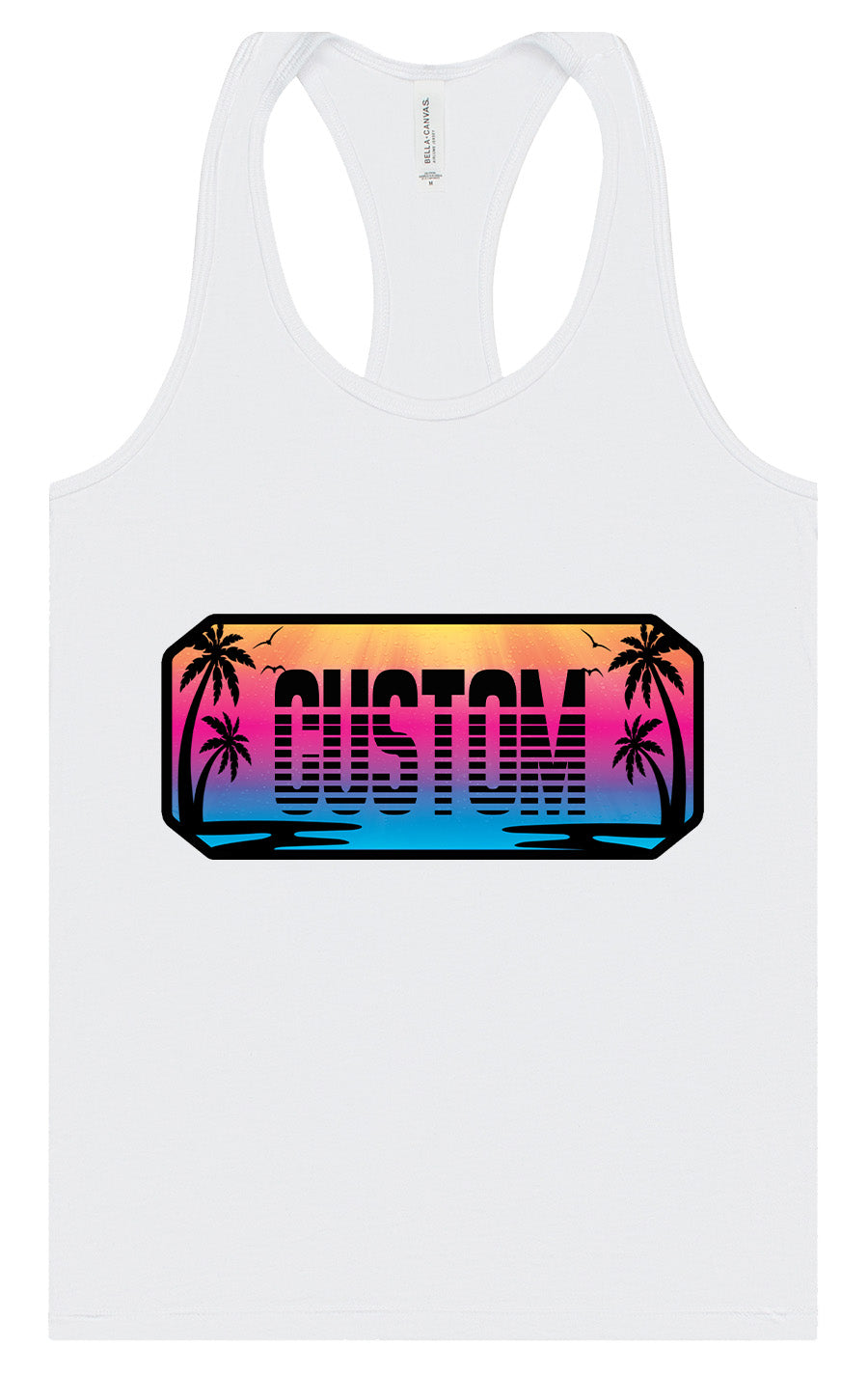 Custom Beach Shades Women's Racerback Tank