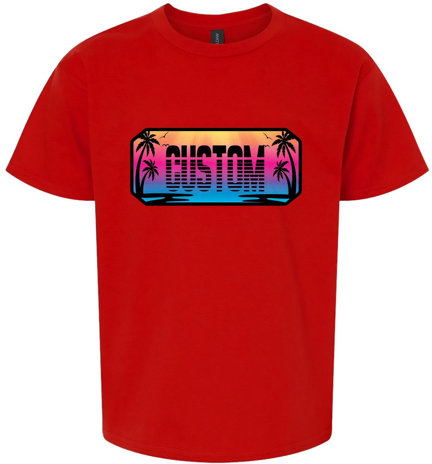 Custom Beach Shades Children's Gildan Soft Shirt