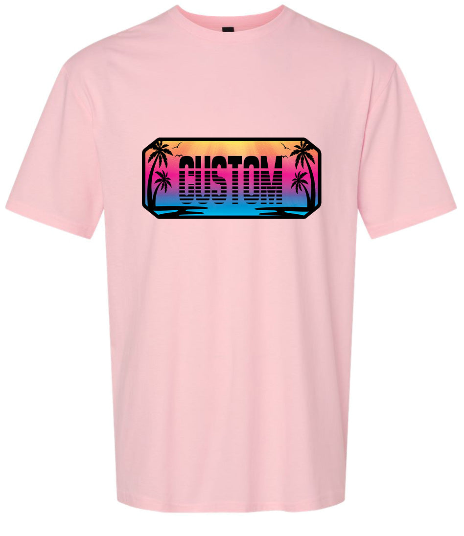 Custom Beach Shades Adult Gildan Soft Shirt