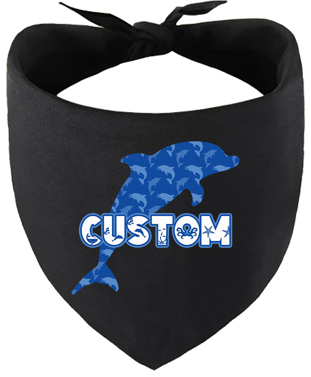 Custom Blue Dolphins Pet Bandana