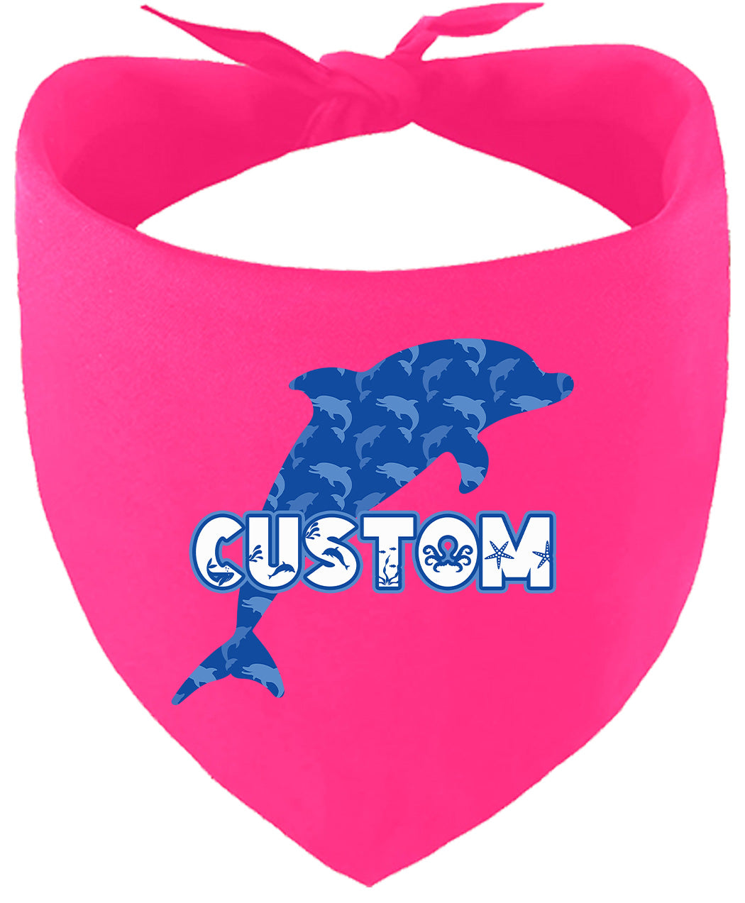 Custom Blue Dolphins Pet Bandana