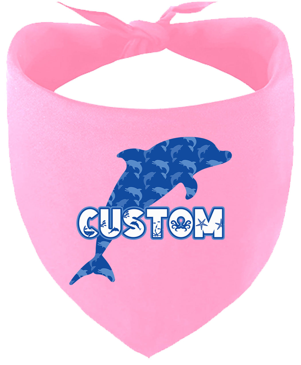 Custom Blue Dolphins Pet Bandana