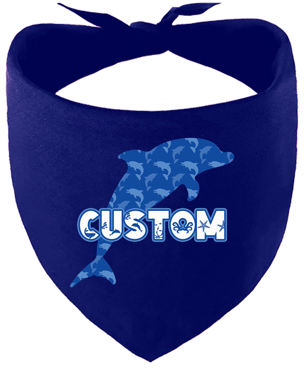 Custom Blue Dolphins Pet Bandana