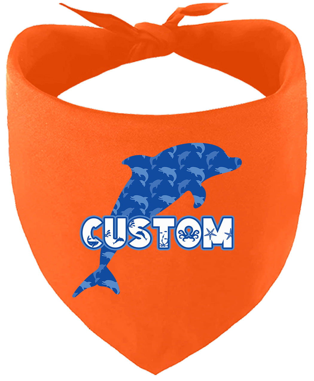 Custom Blue Dolphins Pet Bandana