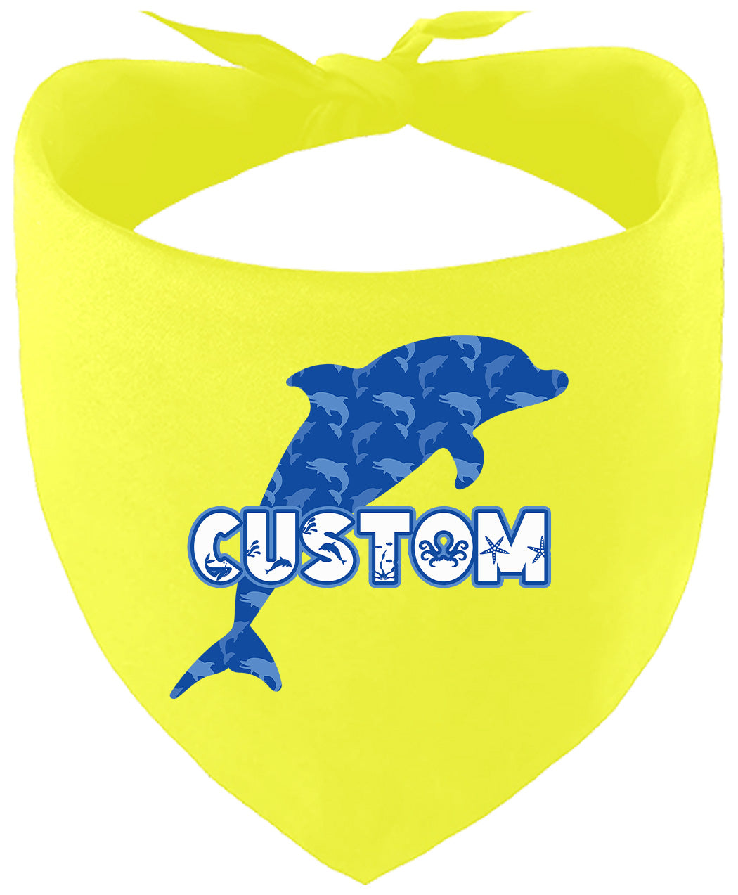 Custom Blue Dolphins Pet Bandana