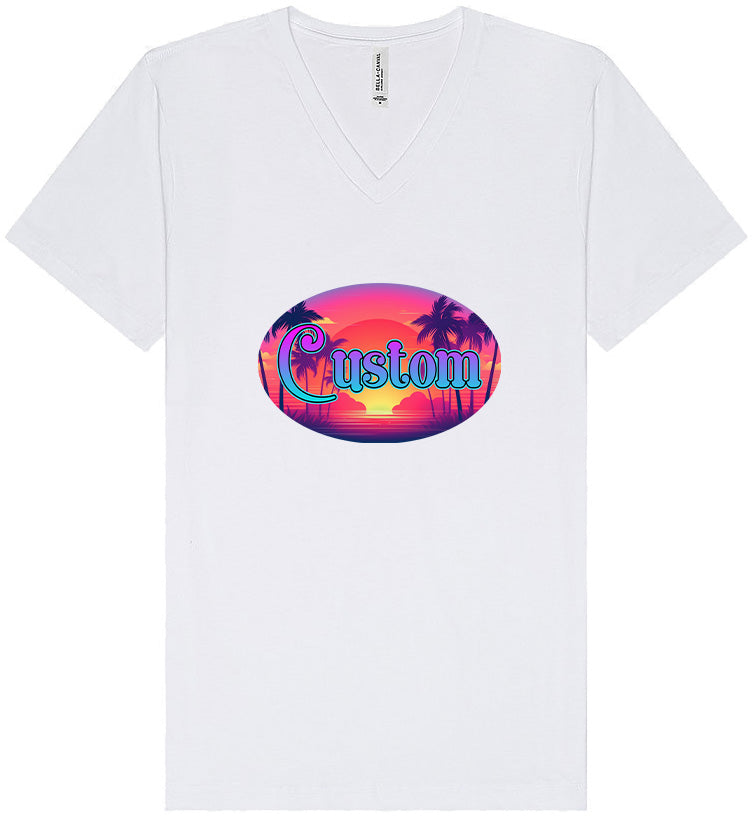 Custom Classic Beach Unisex V-Neck Shirt