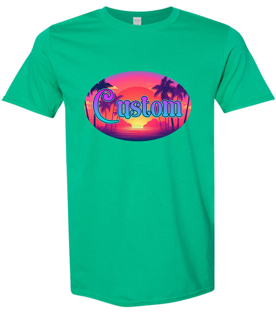 Custom Classic Beach Adult Gildan Soft Shirt