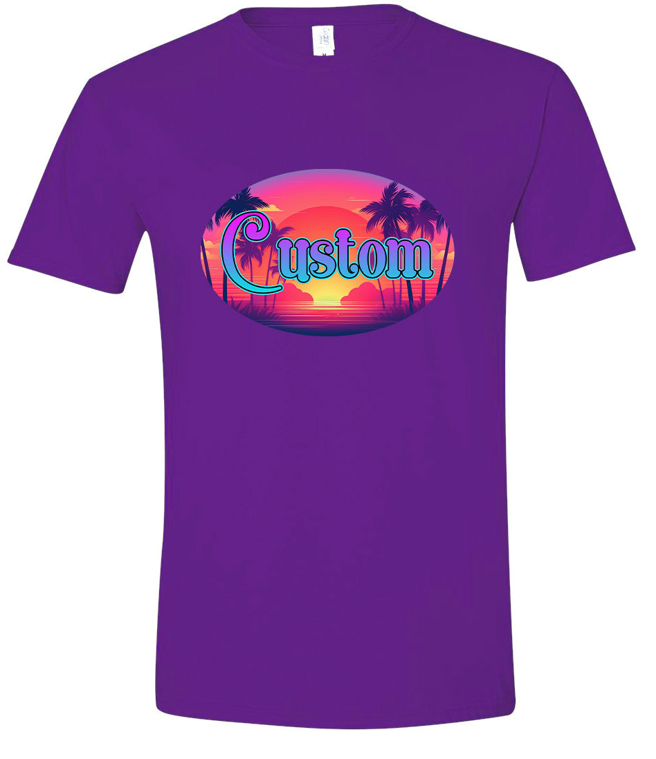 Custom Classic Beach Adult Gildan Soft Shirt