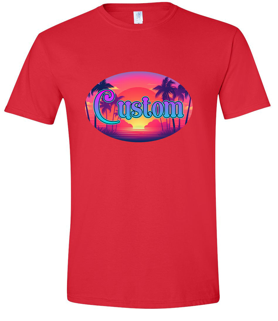 Custom Classic Beach Adult Gildan Soft Shirt