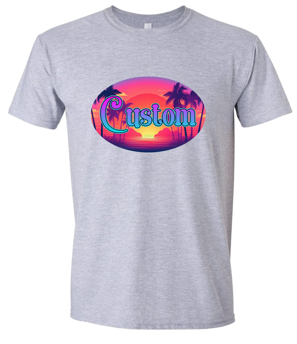 Custom Classic Beach Adult Gildan Soft Shirt