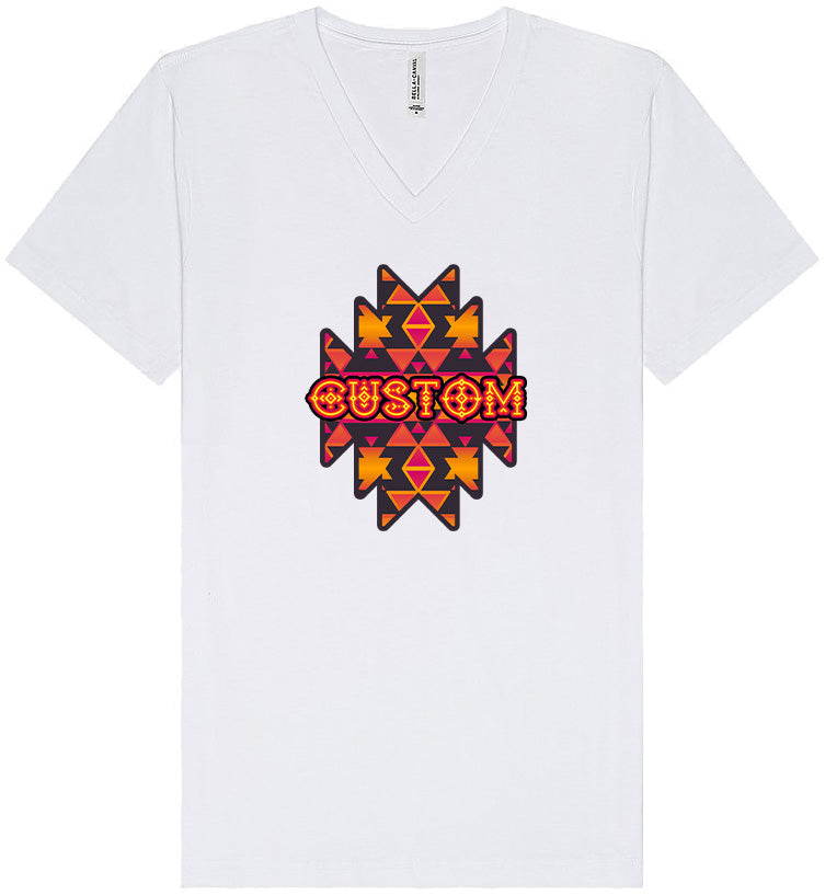 Custom Navajo Tribal Unisex V-Neck Shirt