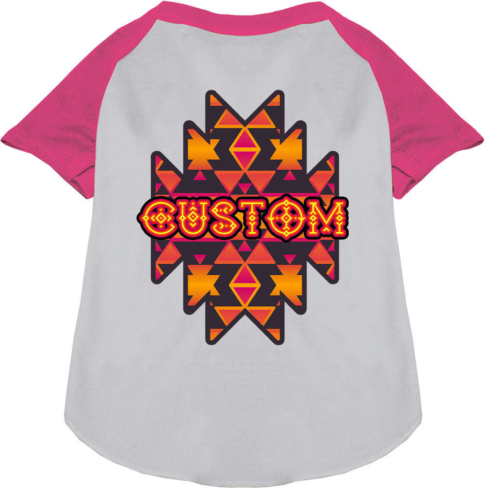 Custom Navajo Tribal Pet Raglan Shirts