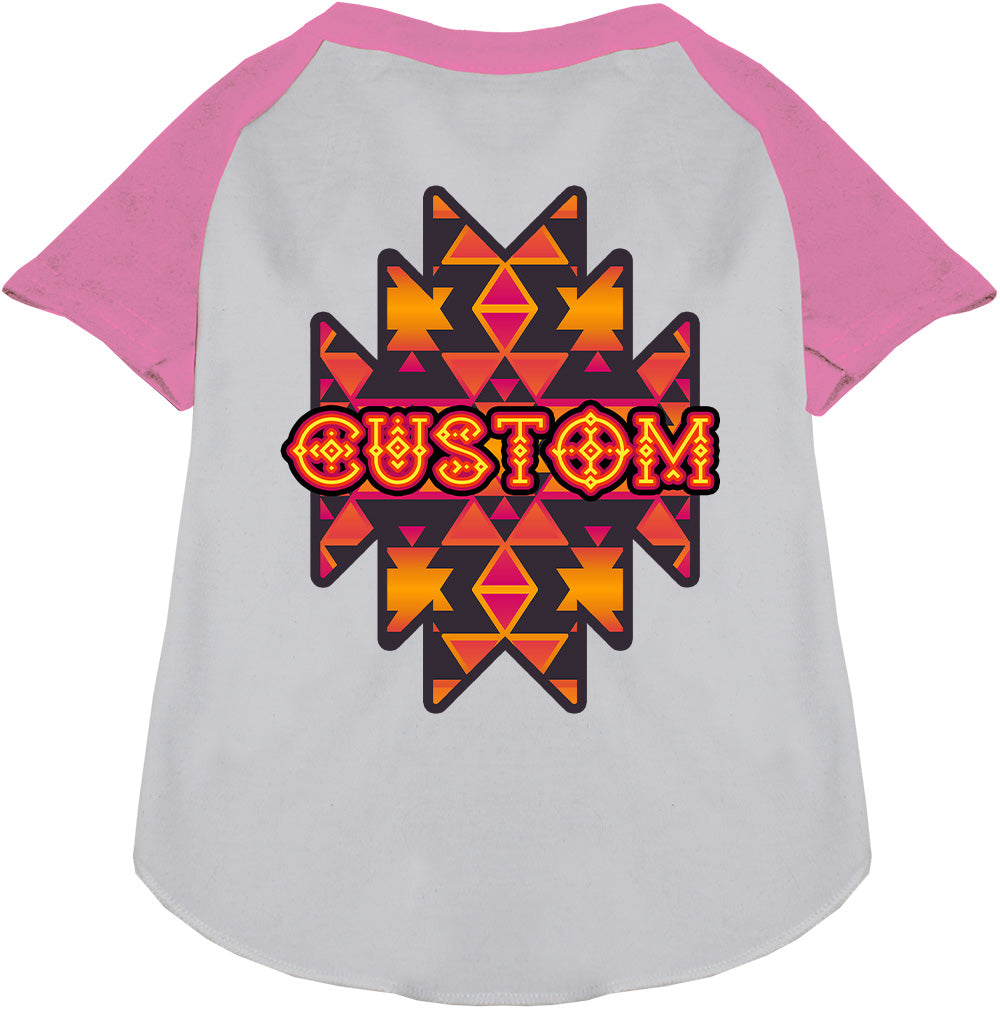 Custom Navajo Tribal Pet Raglan Shirts