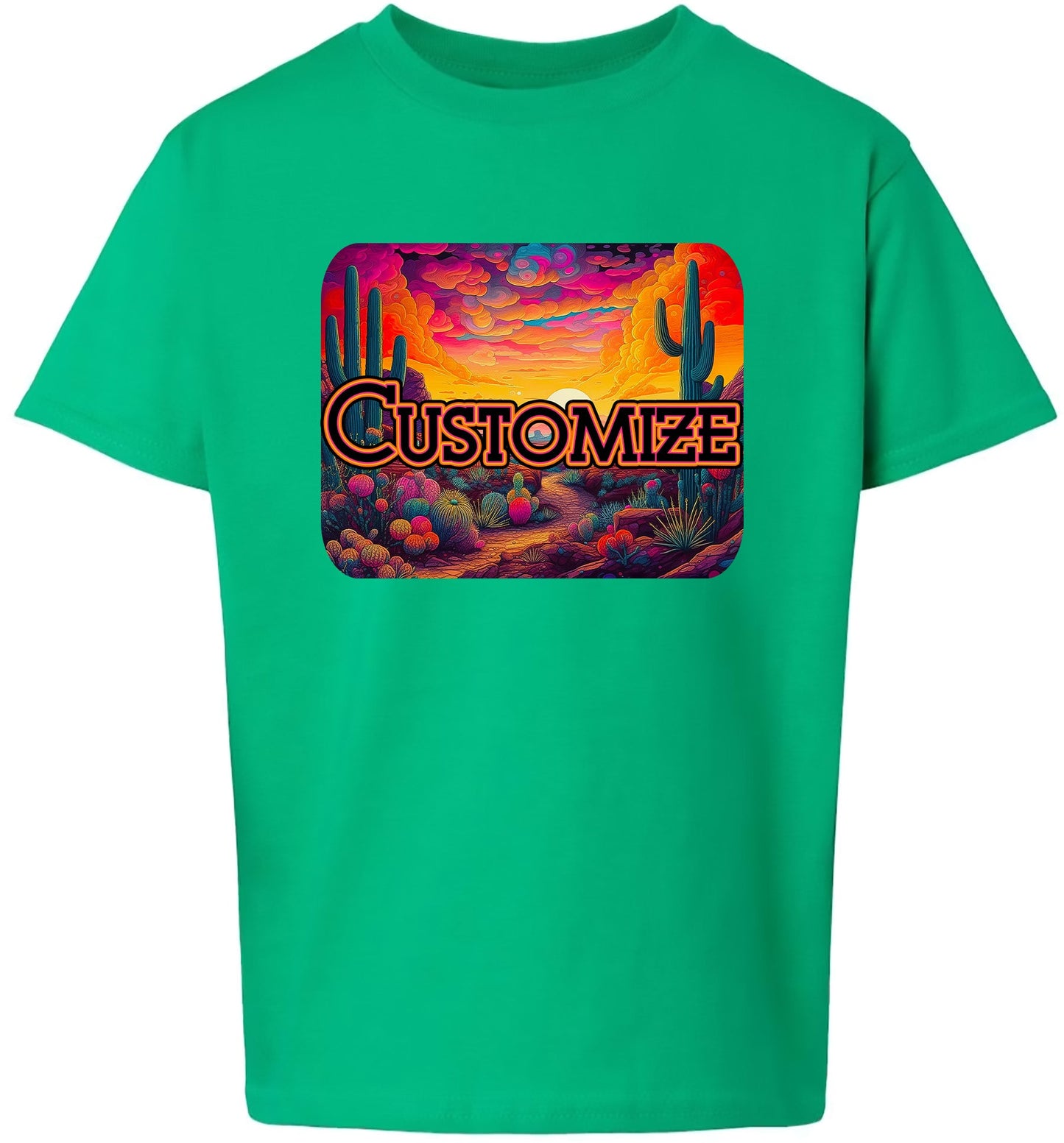 Custom Neon Desert Children's Gildan Soft Shirt