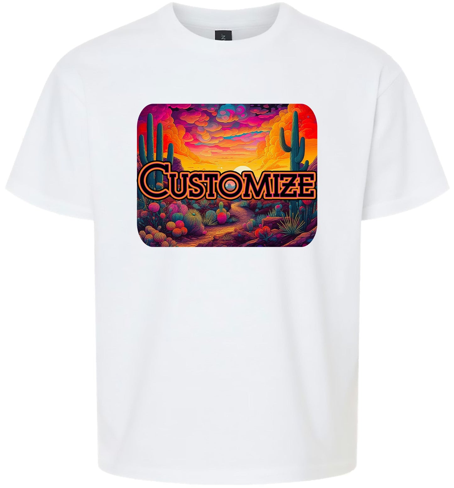 Custom Neon Desert Children's Gildan Soft Shirt