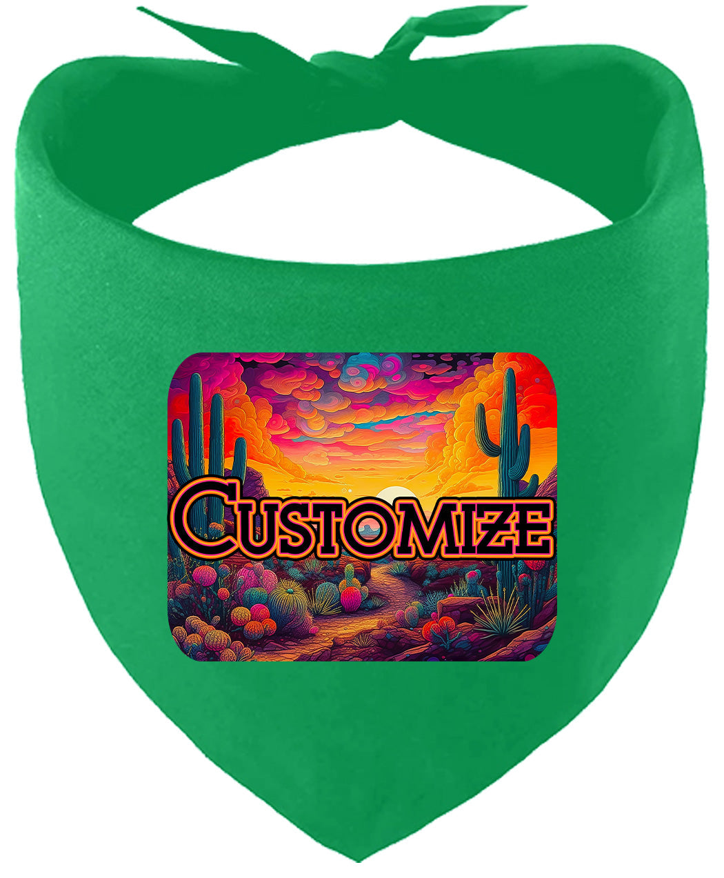 Custom Neon Desert Pet Bandana